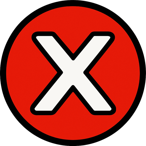 X Button.
In-Game asset.  2d.  High contrast.  No shadows