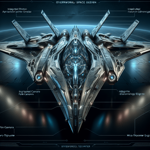 futuristic space fighter.
full front and rear views