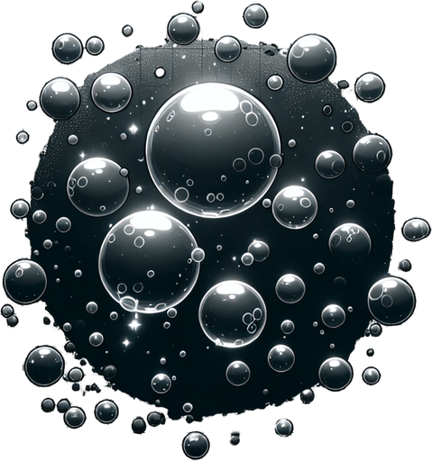 Bubbles in space large.
Single Game Texture. In-Game asset. 2d. Blank background. High contrast. No shadows.