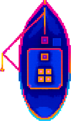 Top down view of this boat.