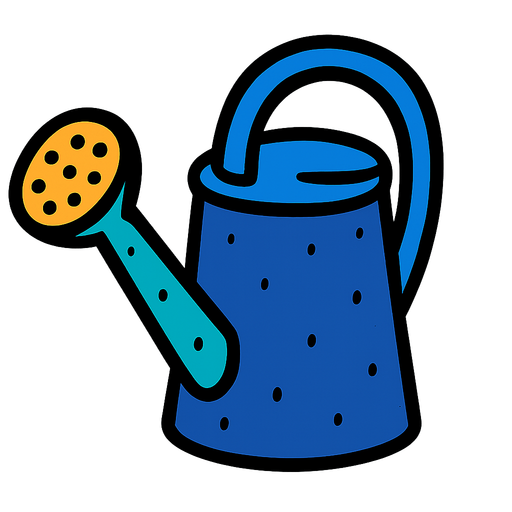 watering can.
In-Game asset.  2d.  High contrast.  No shadows