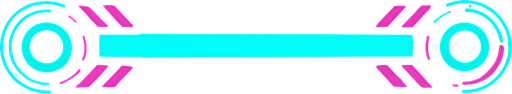Cyberpunk style lane divider for music rhythm game that is horizontal and used for judging the touching of rhythm 
In-Game asset.  2d.  High contrast.  No shadows