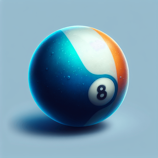 pool ball without background.
Single Game Texture. In-Game asset. 2d. Blank background. High contrast. No shadows.
