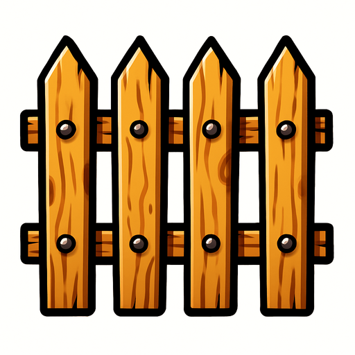 çit.
In-Game asset.  2d.  High contrast.  No shadows