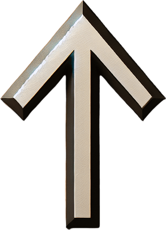 yukarı gösteren yön oku