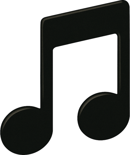 Music, icon, yazısız, gerçekçi.
In-Game asset.  High contrast.  No shadows