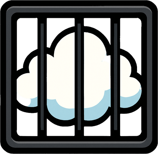 trapped cloud.
In-Game asset.  2d.  High contrast.  No shadows