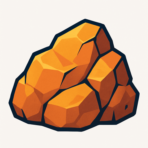 Rock.
In-Game asset.  2d.  High contrast.  No shadows
