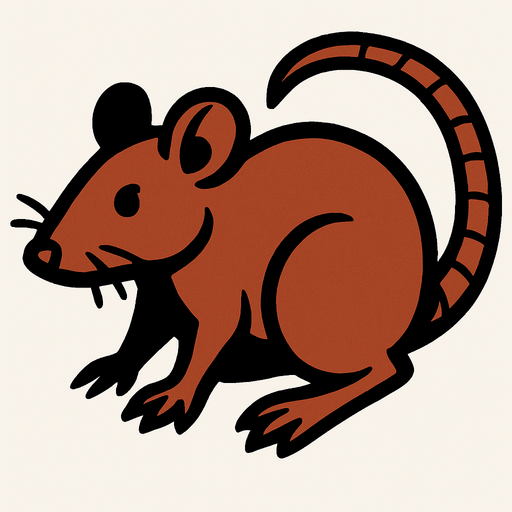 Rat.
In-Game asset.  2d.  High contrast.  No shadows
