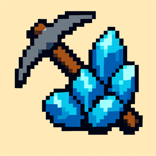 Chopper ore pixart.
In-Game asset.  2d.  High contrast.  No shadows