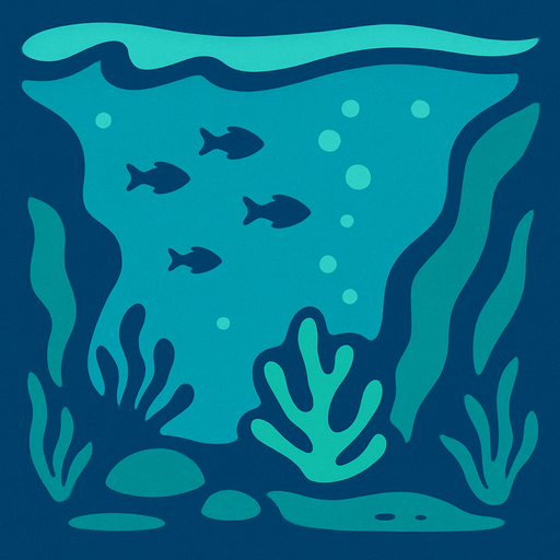 ocean under.
In-Game asset.  2d.  High contrast.  No shadows