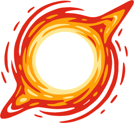 Black hole.
In-Game asset.  2d.  High contrast.  No shadows