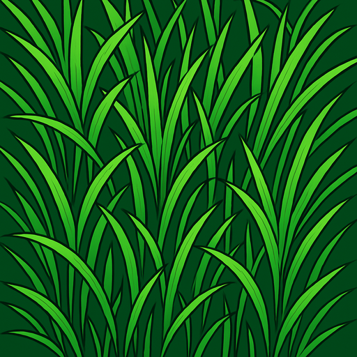 top down view of long grass.
In-Game asset.  2d.  High contrast.  No shadows