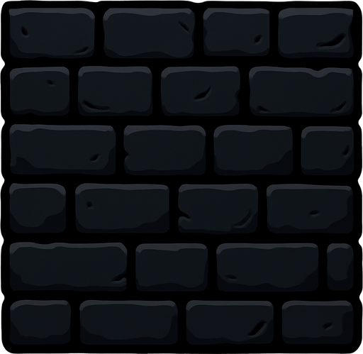 black wall.
In-Game asset.  2d.  High contrast.  No shadows