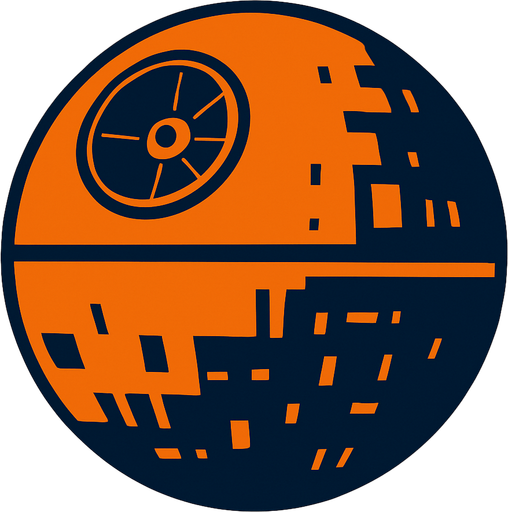 death star.
In-Game asset.  2d.  High contrast.  No shadows