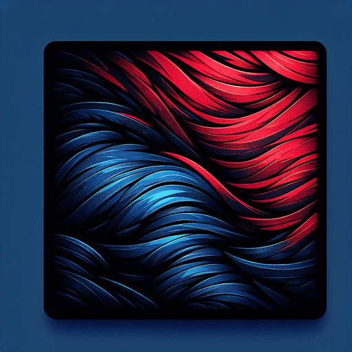 blackground red and blu.
Single Game Texture.  In-Game asset.  2d.  Blank background.  High contrast.  No shadows