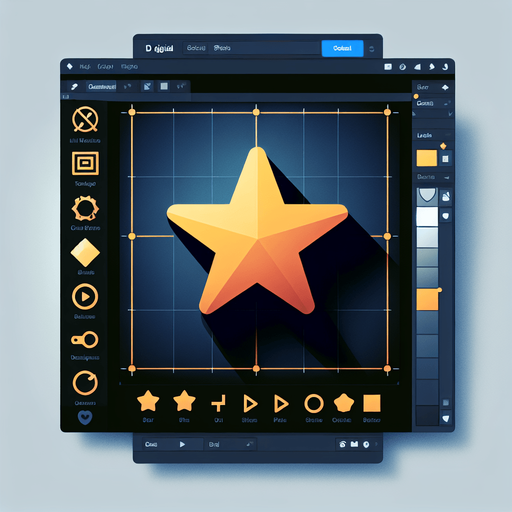 a single 2d star image.
Single Game Texture.  In-Game asset.  2d.  Blank background.  High contrast.  No shadows