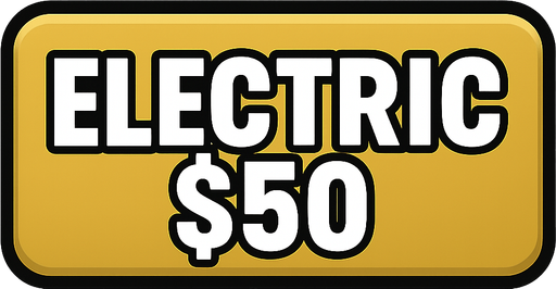 Make button gold and say electric $50