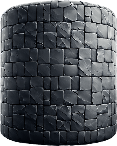 dark slate tiled texture.
Single Game Texture. In-Game asset. 2d. Blank background. High contrast. No shadows.