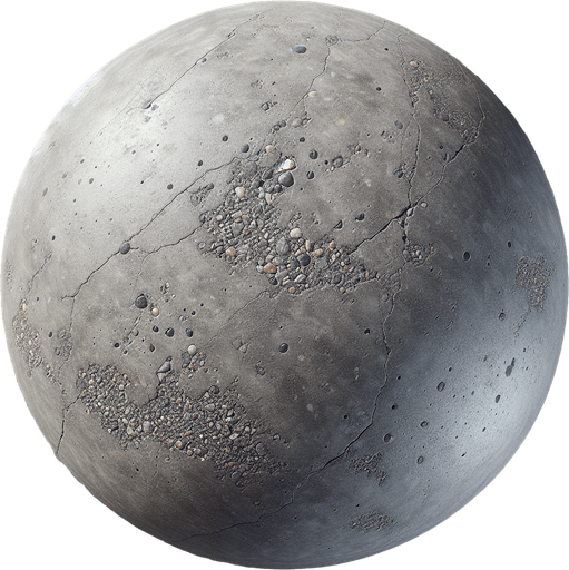 Photorealistic Concrete pavement, top view