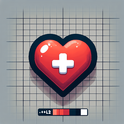+2 yazan bir kalp.
Single Game Texture. In-Game asset. 2d. Blank background. High contrast. No shadows.