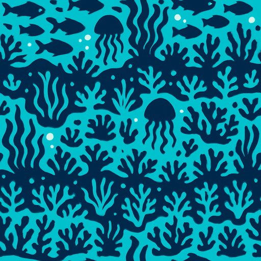 birbirini tekrar eden sualtı görseli oluştur.
In-Game asset.  2d.  High contrast.  No shadows