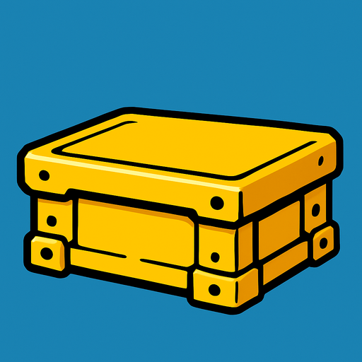yellow platform.
In-Game asset.  2d.  High contrast.  No shadows
