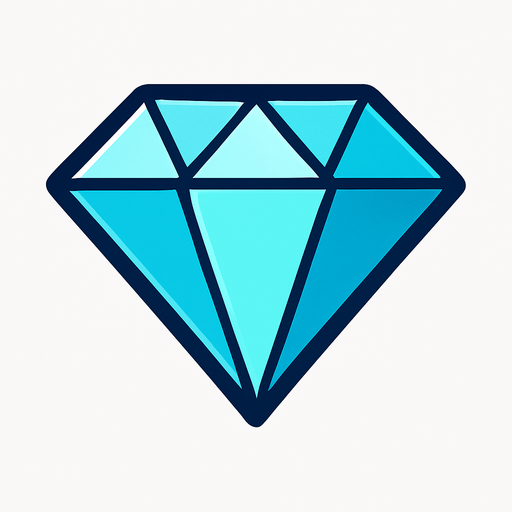 diamond.
In-Game asset.  2d.  High contrast.  No shadows