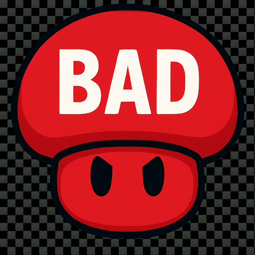 Red Color, delete "GOOD" Write "BAD"