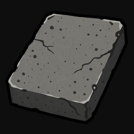 gray cement.
In-Game asset.  2d.  High contrast.  No shadows