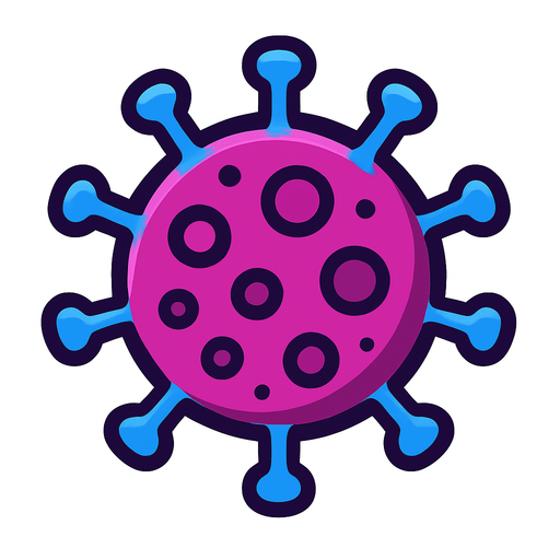 virus.
In-Game asset.  2d.  High contrast.  No shadows