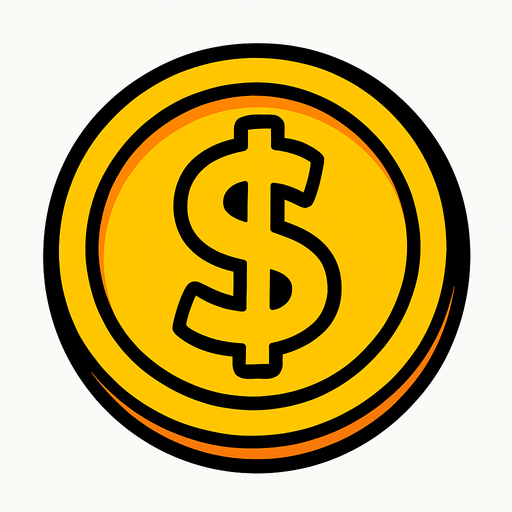 coin.
In-Game asset.  2d.  High contrast.  No shadows