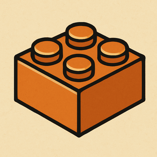 Lego bricks professor Layton game style.
In-Game asset.  2d.  High contrast.  No shadows