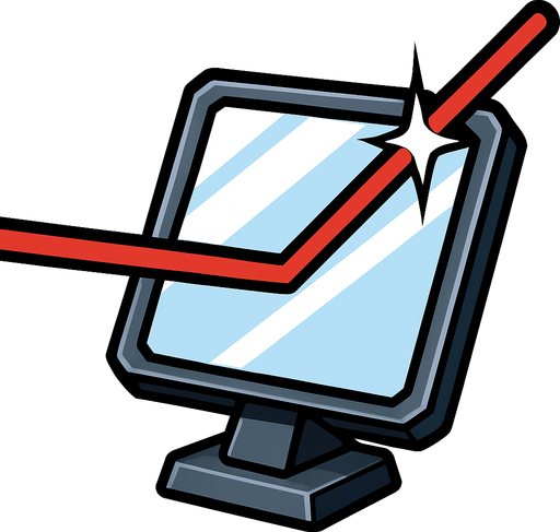 Highly reflective mirror to deflect lasers.
In-Game asset.  2d.  High contrast.  No shadows