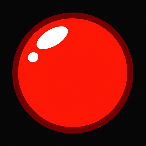 Red bubble.
In-Game asset.  2d.  High contrast.  No shadows