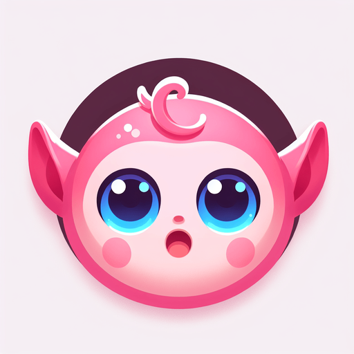 Design a round icon featuring Jigglypuff from Pokémon.