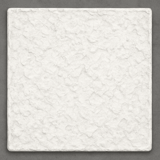 a textured white rectangular kitchen counter top. overhead view.
In-Game asset.  2d.  High contrast.  No shadows