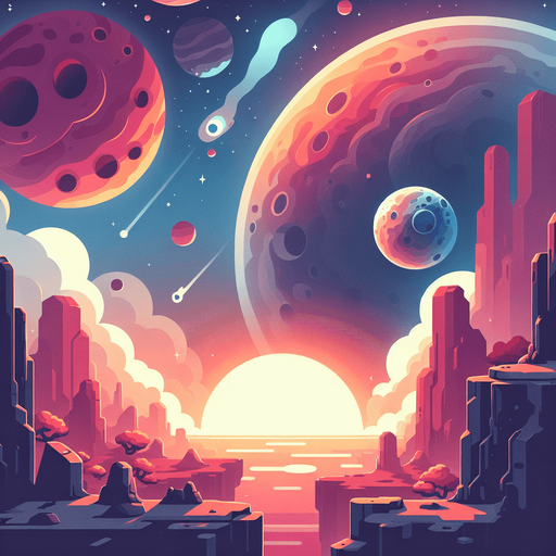 make a space type background.
Single Game Texture. In-Game asset. 2d. Blank background. High contrast. No shadows.