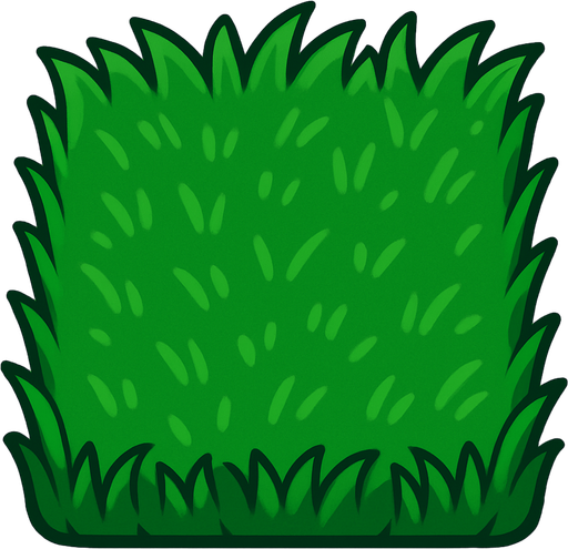 grass square.
In-Game asset.  2d.  High contrast.  No shadows