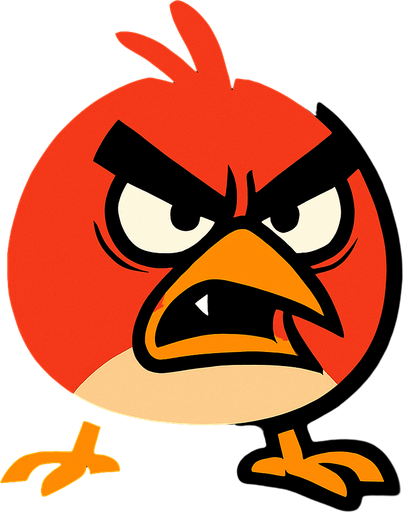 Düşman angry birdse benzesin.
In-Game asset.  2d.  High contrast.  No shadows