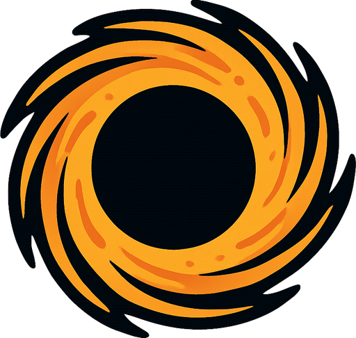 only black hole simple
no background.
In-Game asset.  2d.  High contrast.  No shadows