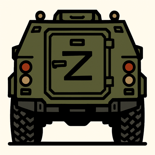 zırhlı aracaın arkası.
In-Game asset.  2d.  High contrast.  No shadows