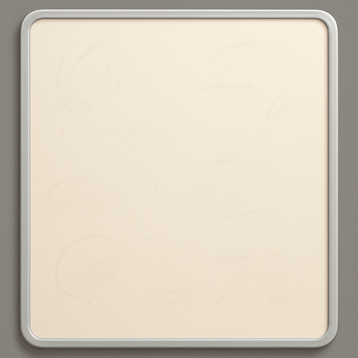 An office whiteboard aspect ratio 3/4, nothing on it but with it has some marks from previous drawings. Add some marks from previous usage. Should work as a background for a modal dialog. Cute soft graphics. soft ambient light. semi-matte to satin surfaces. naturalistic with slight saturation boost colors. Tone is premium, friendly, clean with lifestyle or service-oriented appeal.
In-Game asset.  2d.  High contrast.  No shadows