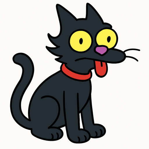 Snowball the second Simpsons.
In-Game asset.  2d.  High contrast.  No shadows. Simpsons