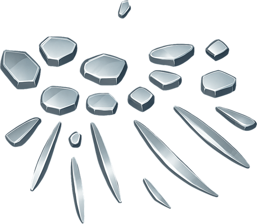 The parts will be made of metal and glass.