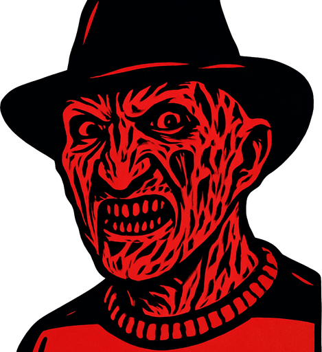 freddy krueger scary head.
In-Game asset.  2d.  High contrast.  No shadows