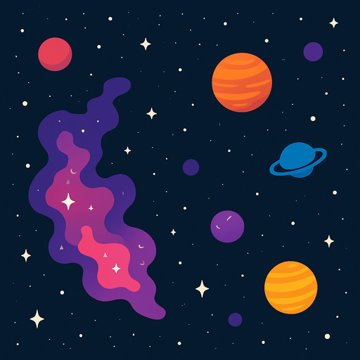 Nebula uzay arkaplan nebula oranı 3/10 olsun.
In-Game asset.  2d.  High contrast.  No shadows