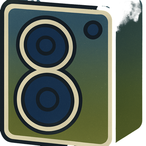 paint the speakers in a deep blue, please