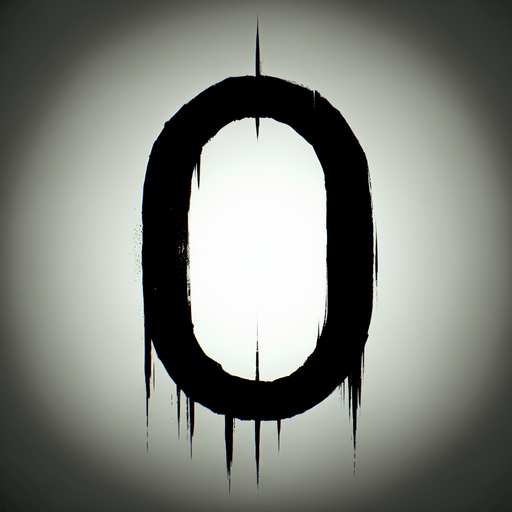 the number 0 written in black, make the numbers eerie.
Single Game Texture. In-Game asset. 2d. Blank background. High contrast. No shadows.