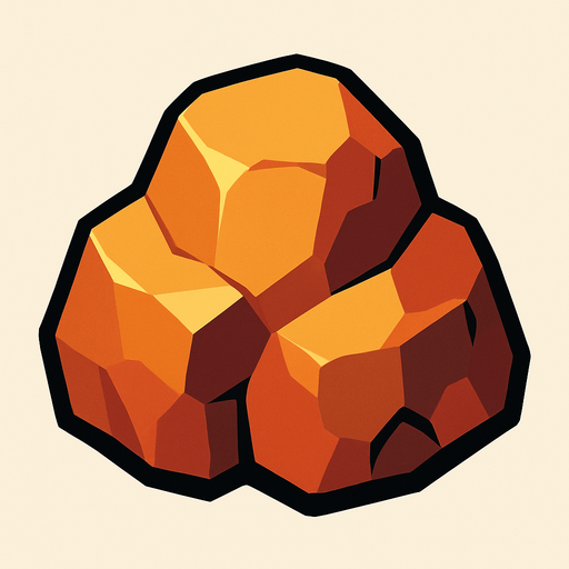 rock.
In-Game asset.  2d.  High contrast.  No shadows